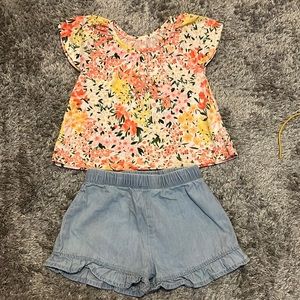 Spring/summer shorts outfit toddler size 18-24M